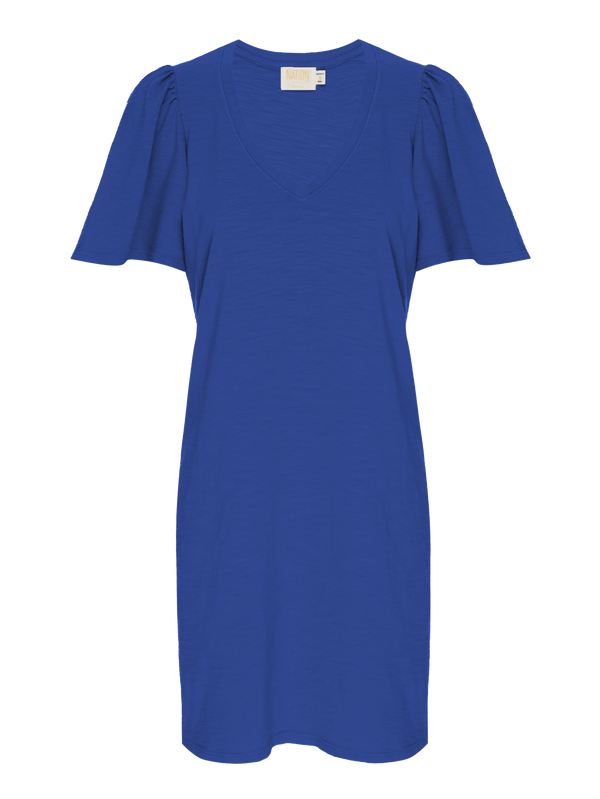 Nation LTD "Mallory" Flutter Sleeve Dress-Cobalt
