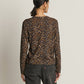 Nation LTD "Marion" Twist Front Tee -Winter Leopard