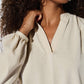 Nation LTD "Maya" V-Neck Top-Parchment