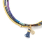 Scout Curated Wears "Chromacolor" Miyuki Bracelet Trio - Dark Multi/Gold