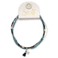 Scout Curated Wears "Chromacolor" Miyuki Bracelet Trio -Black Multi/Silver