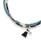 Scout Curated Wears "Chromacolor" Miyuki Bracelet Trio -Black Multi/Silver