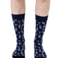Living Royal Men's Bamboo Crew Socks- Martini