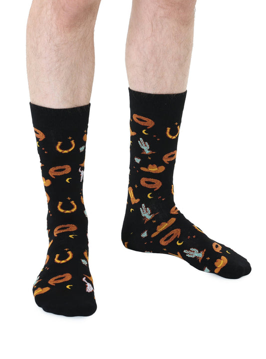 Living Royal Men's Bamboo Crew Socks-Rodeo