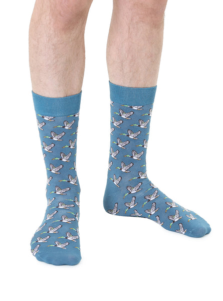 Living Royal Men's Bamboo Crew Socks-Duck