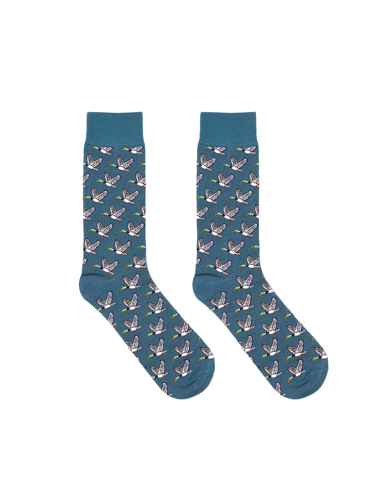 Living Royal Men's Bamboo Crew Socks-Duck