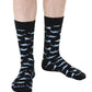 Living Royal Men's Bamboo Crew Socks-Sharks