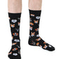 Living Royal Men's Bamboo Crew Socks- Dogs