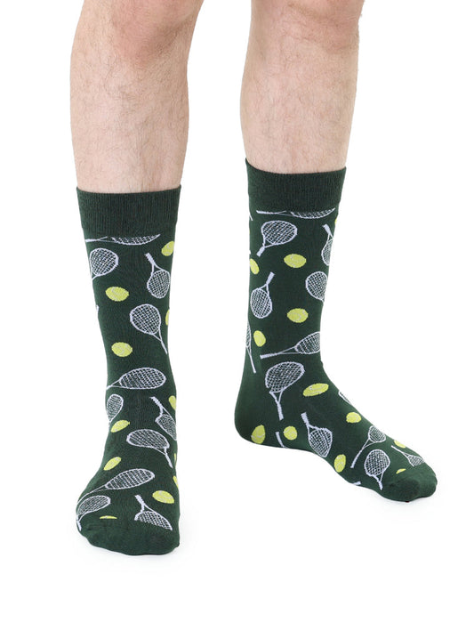 Living Royal Men's Bamboo Crew Socks-Tennis