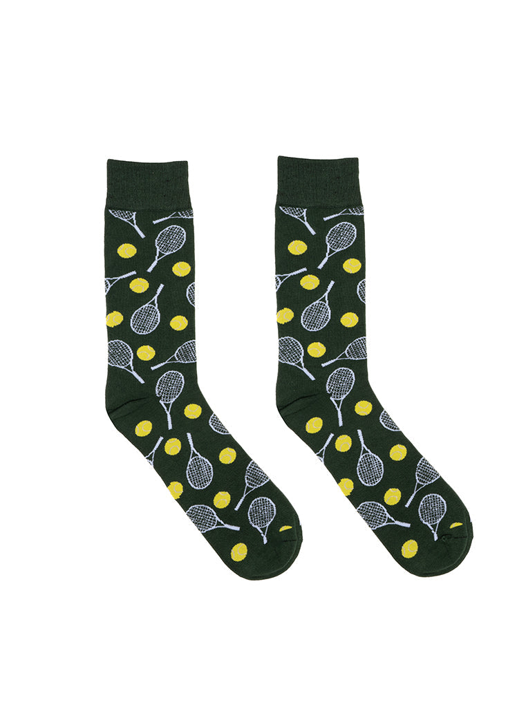 Living Royal Men's Bamboo Crew Socks-Tennis