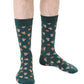 Living Royal Men's Bamboo Crew Socks-Basketball