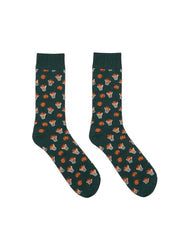 Living Royal Men's Bamboo Crew Socks-Basketball