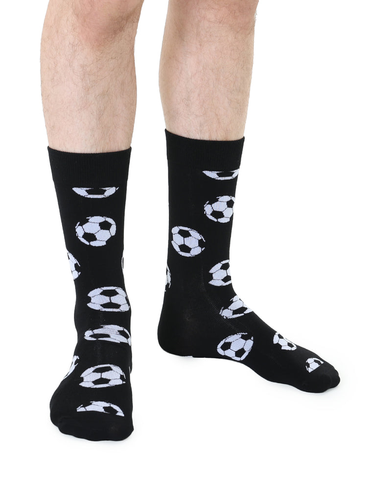 Living Royal Men's Bamboo Crew Socks-Soccer