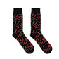 Living Royal Men's Bamboo Crew Socks-Chili Pepper