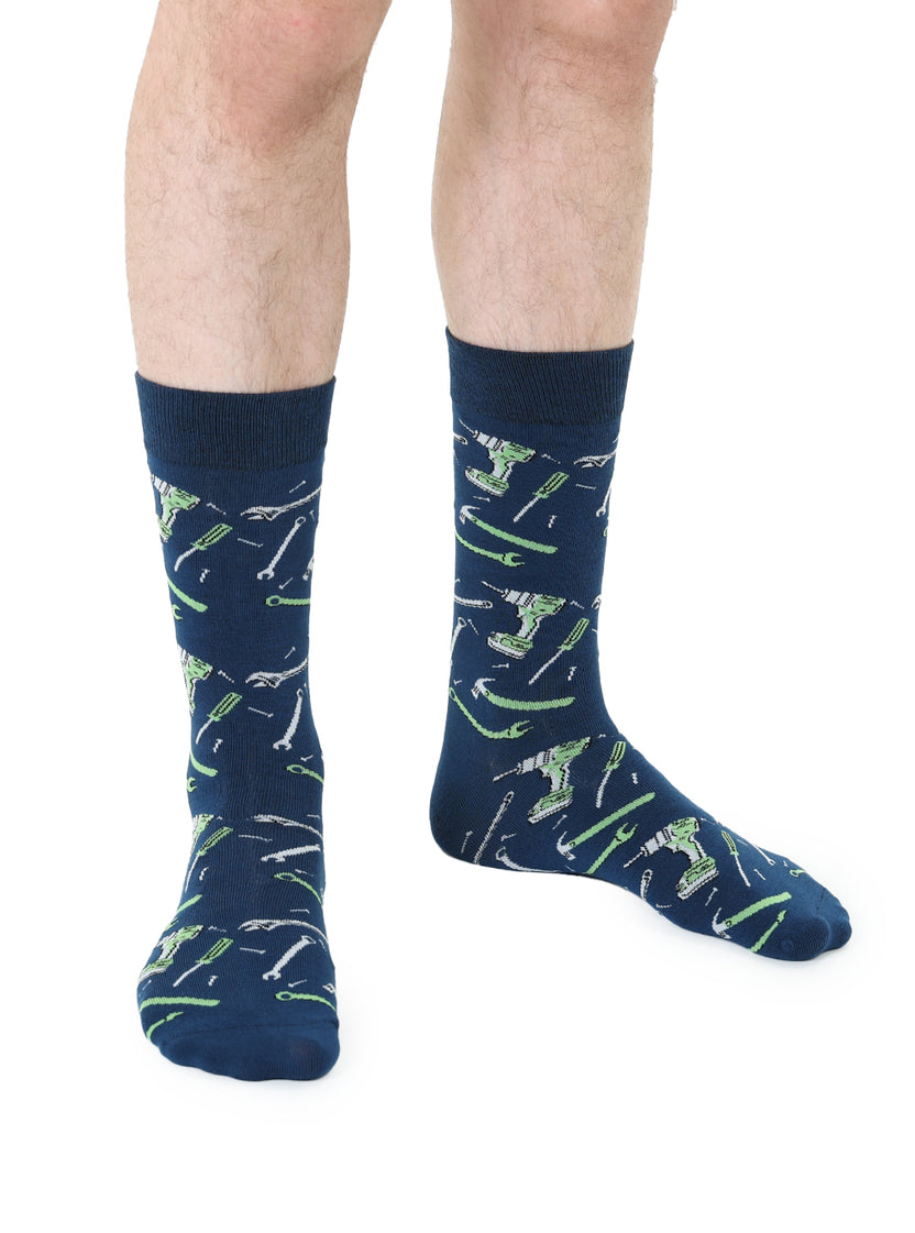 Living Royal Men's Bamboo Crew Socks-Tools