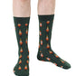 Living Royal Men's Bamboo Crew Socks- Nutcracker
