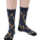 Living Royal Men's Bamboo Crew Socks-Beer