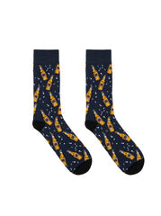 Living Royal Men's Bamboo Crew Socks-Beer