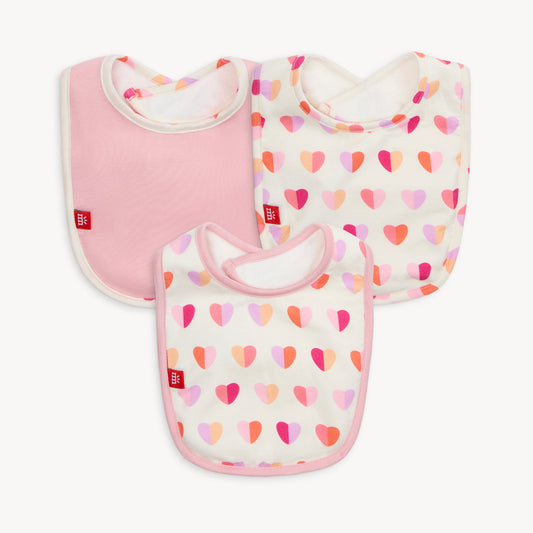 Magnetic Me “Pink XOXO” Bib 3 Pack