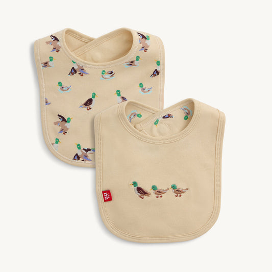 Magnetic Me "Quack Me Up" Organic Cotton Reversible Magnetic Bib