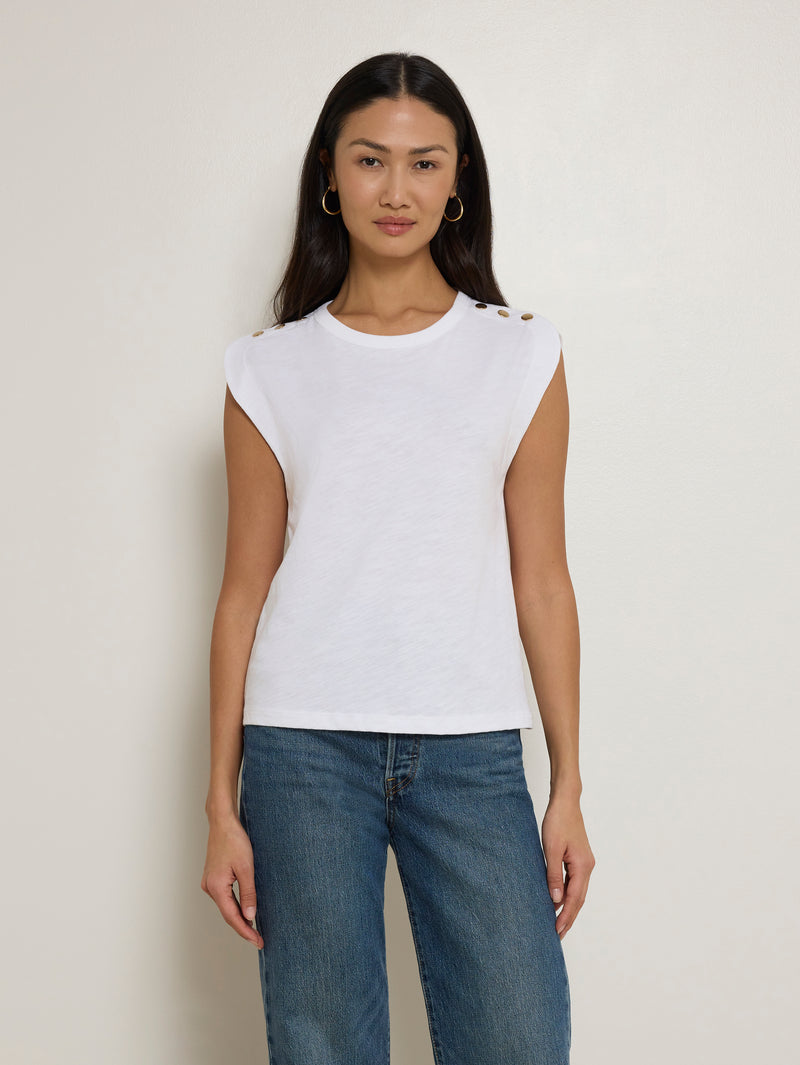 Nation LTD "Michaela" Tee-Optic White