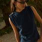 Nation LTD "Mikka" Buttoned Shoulder Tank-Night Sky