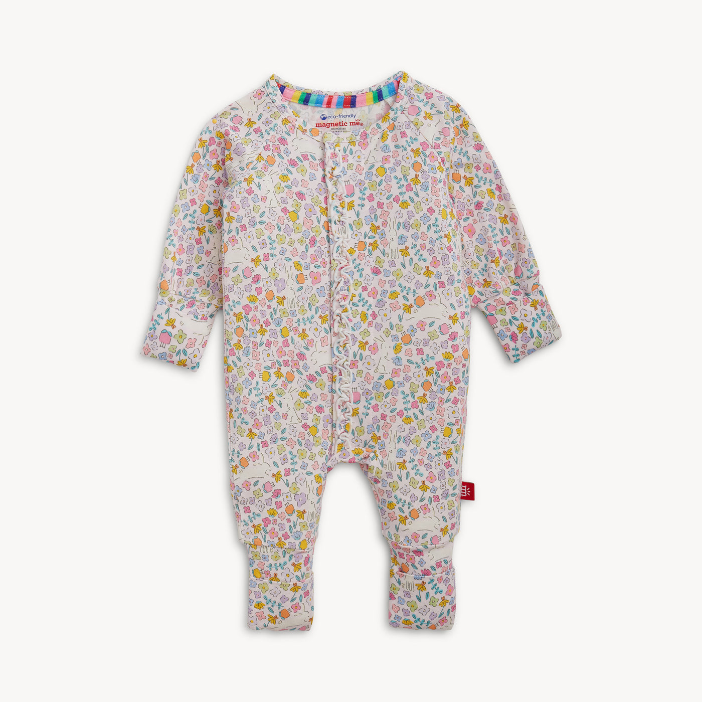 Magnetic Me “Bunny Blossom” Modal Convertible Ruffle Coverall