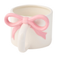 Ceramic Pink Bow on Handle Mug-12oz