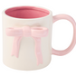 Ceramic Pink Bow Side Mug, 16oz