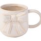 Ceramic White Bow Side Mug, 16oz