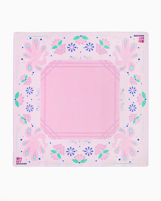 Oh My Mahjong Mahjong Mat-Birdie Pink