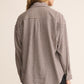 Z Supply River Plaid Button Up - Chocolate Cherry