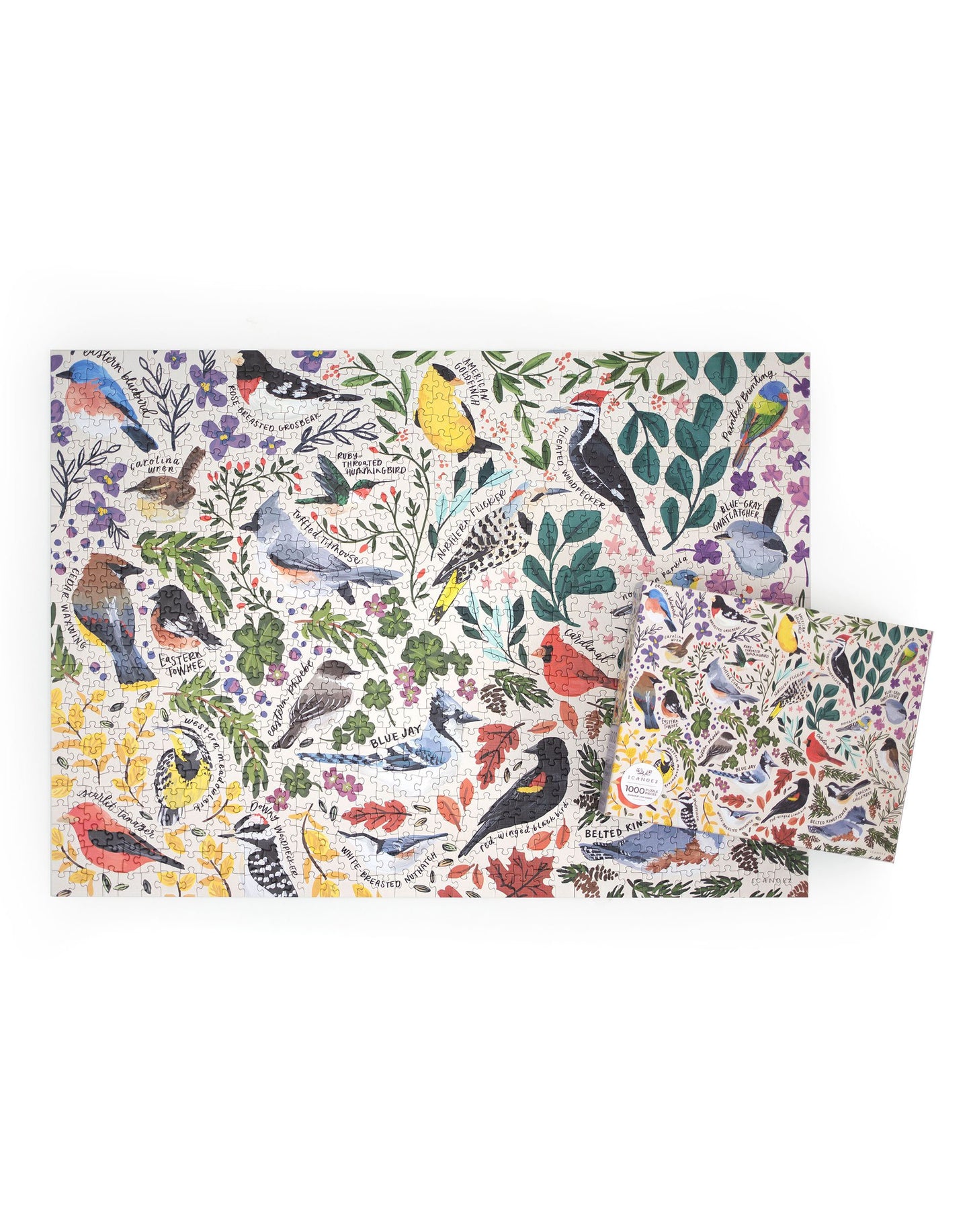 1 Canoe 2 "Feathered Friends" 1000 Piece Bird Puzzle