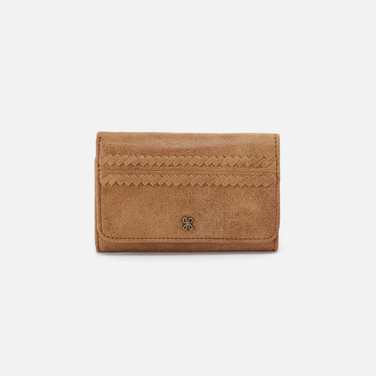 Hobo Bags "Jill" Trifold Wallet-Whiskey