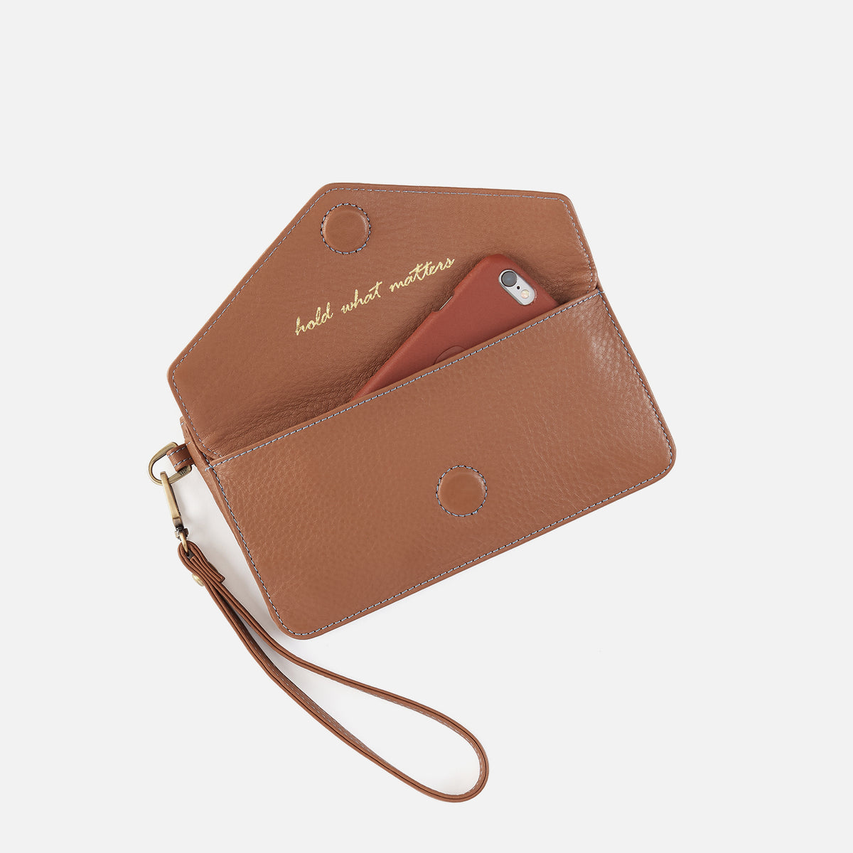 Hobo Bags “Goldie” Wristlet-Brown Sugar