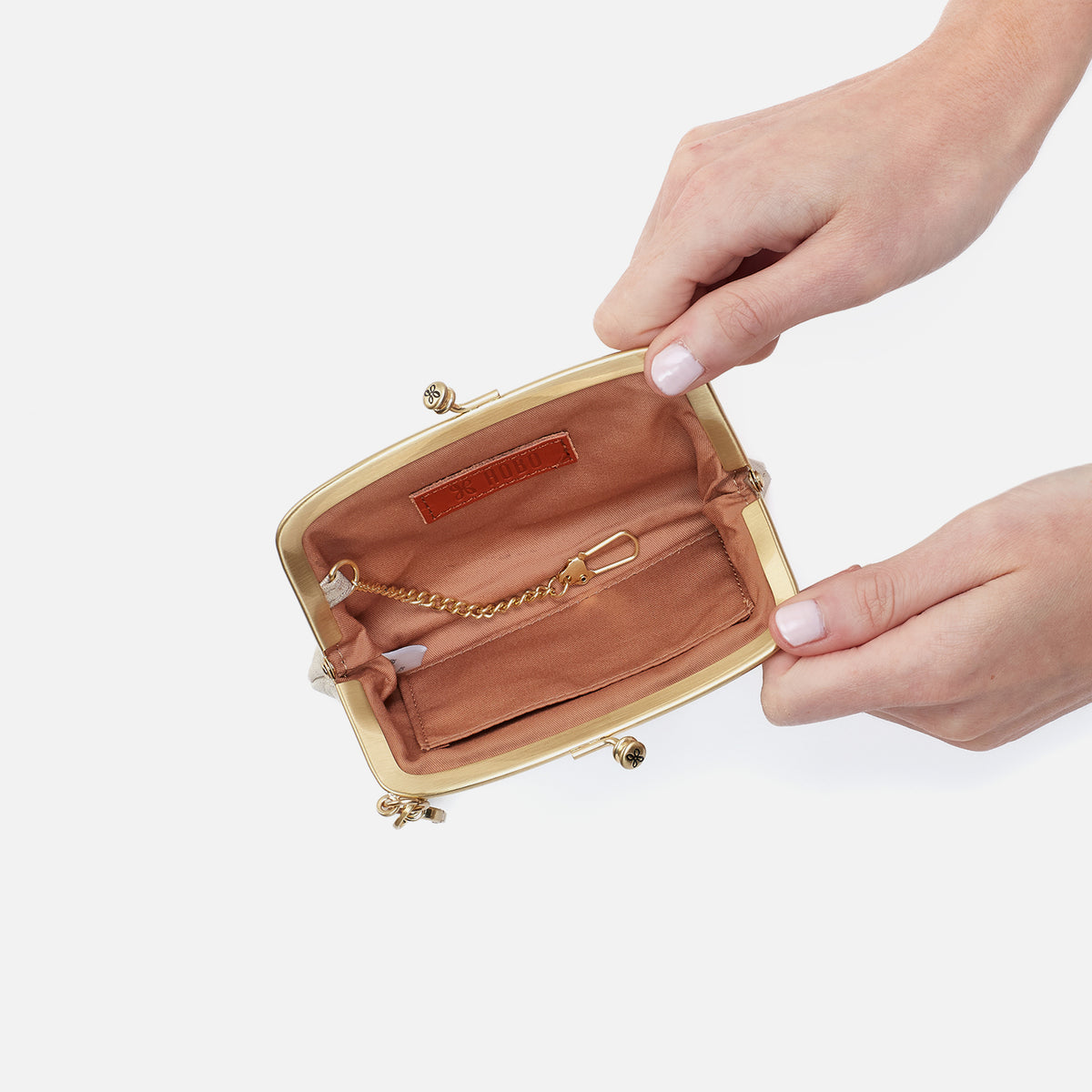 Hobo Bags "Cheer" Pouch-Sand Shimmer