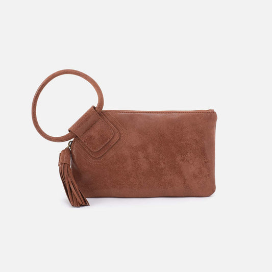 Hobo Bags "Sable" Wristlet- Burnished Saddle