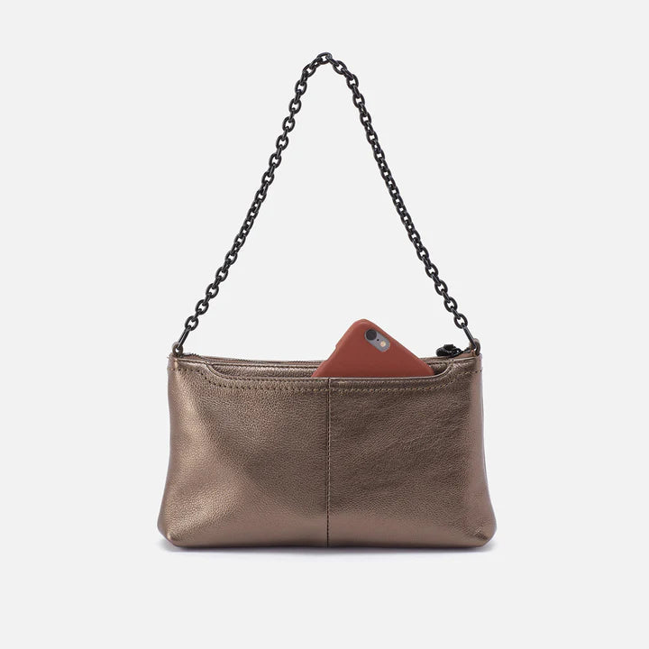 Hobo Bags "Darcy" Crossbody-Metallic Pewter