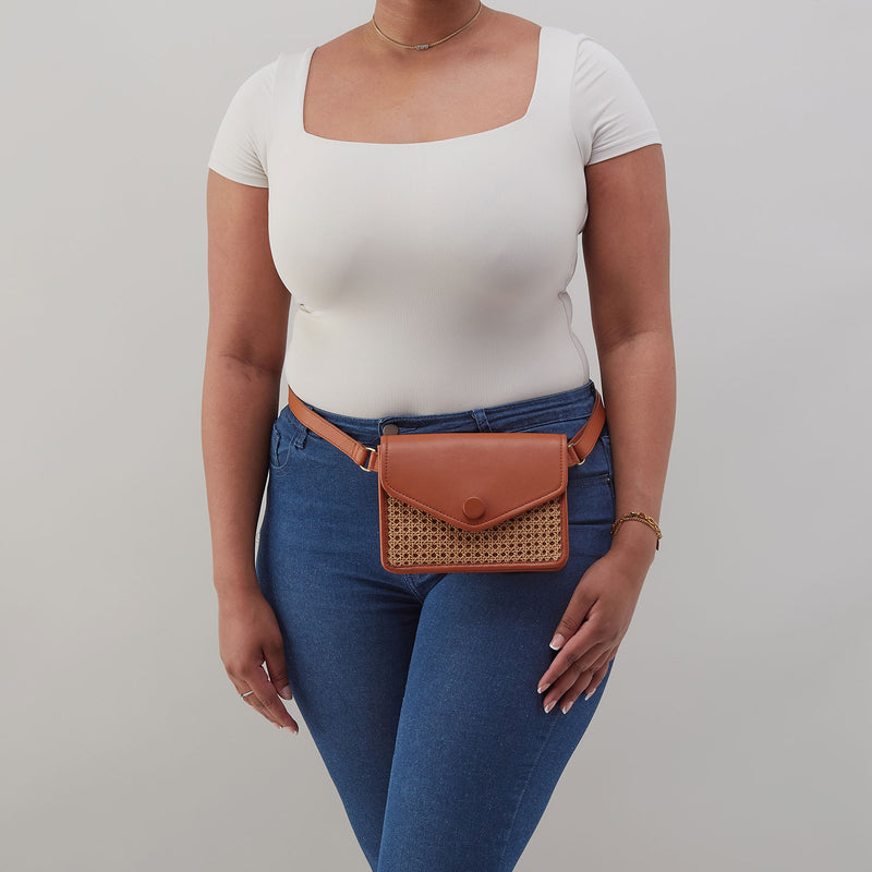 Hobo Bags "Margot" Belt Bag-Burnished Caramel Caning