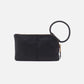 Hobo Bags “Sable” Wristlet Pebbled Leather- Black