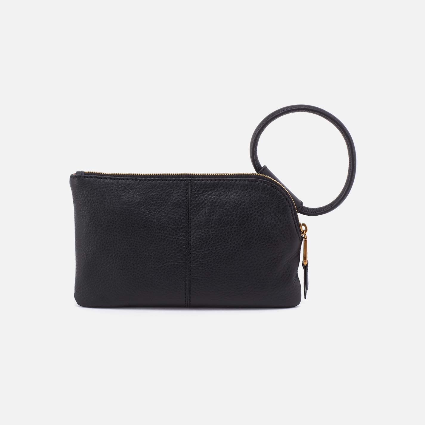 Hobo Bags “Sable” Wristlet Pebbled Leather- Black