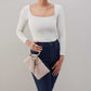 Hobo Bags "Sable" Wristlet- Stone Gloss