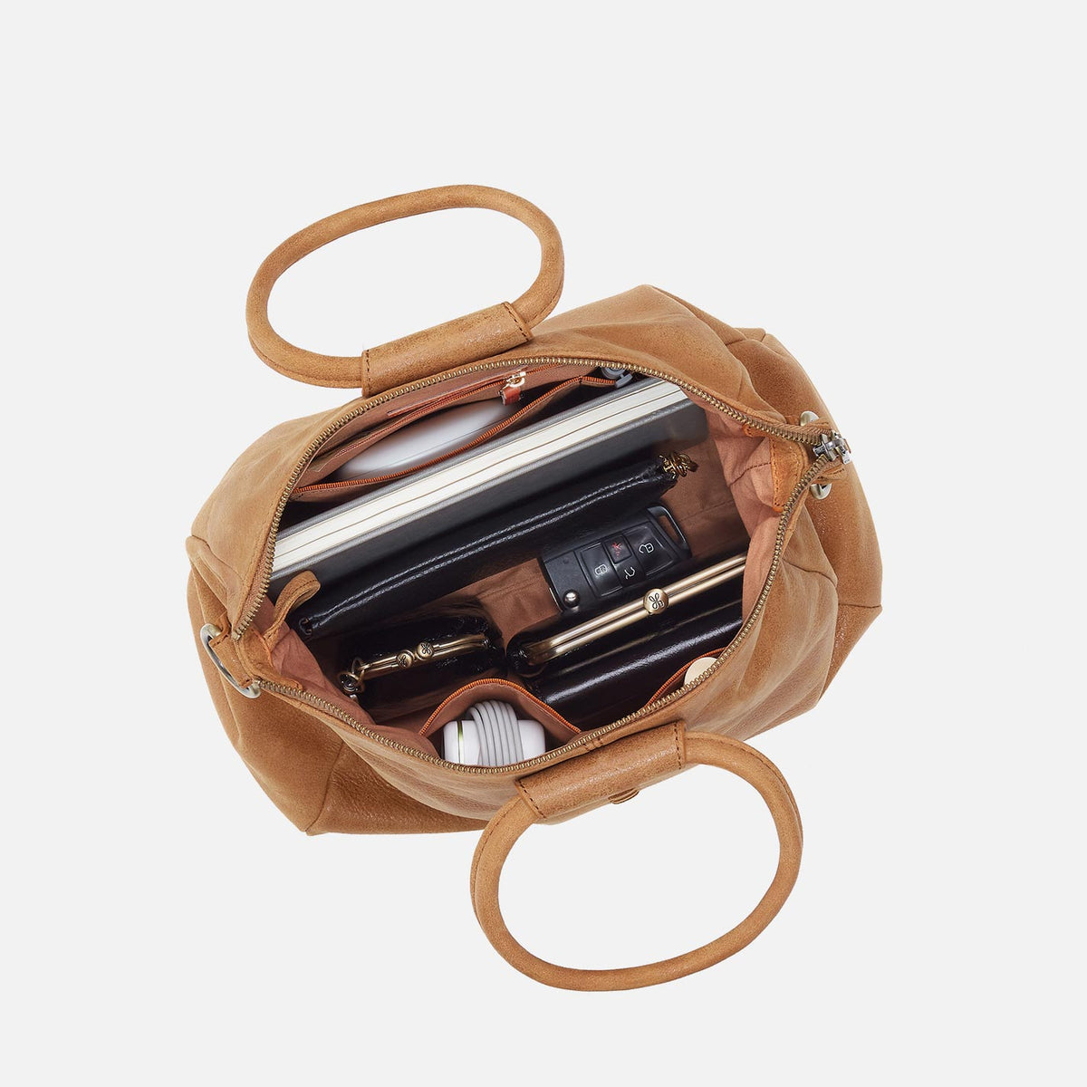 Hobo Bags “Sheila” Medium Satchel-Whiskey