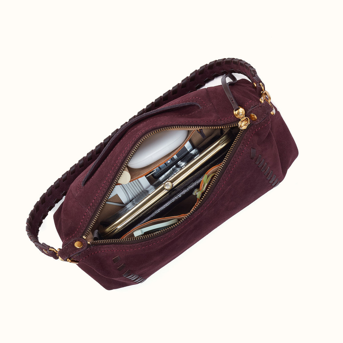 Hobo Bags “Darcy” Shoulder Bag-Dark Cherry