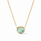Julie Vos "Nassau" Solitaire Necklace-Aquamarine Blue