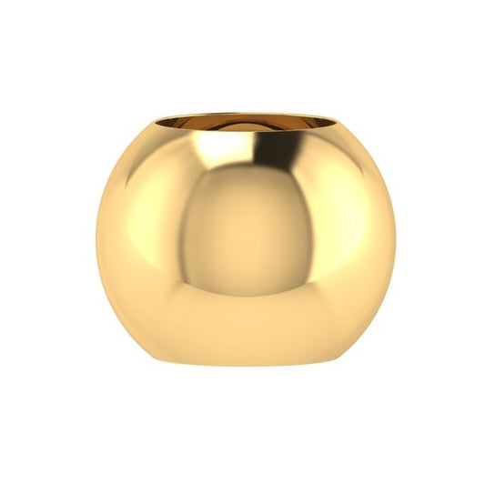 Saturday Silks "Golden Bead" Skinny Scarf Slider-Gold