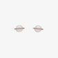Puravida Opan Saturn Stud Earring- Rose Gold