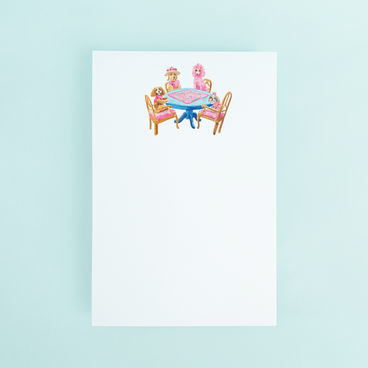 Taylor Paladino “Dogs Playing Mahjong” Notepad