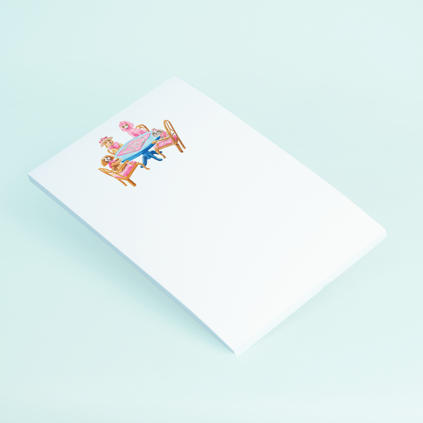 Taylor Paladino “Dogs Playing Mahjong” Notepad