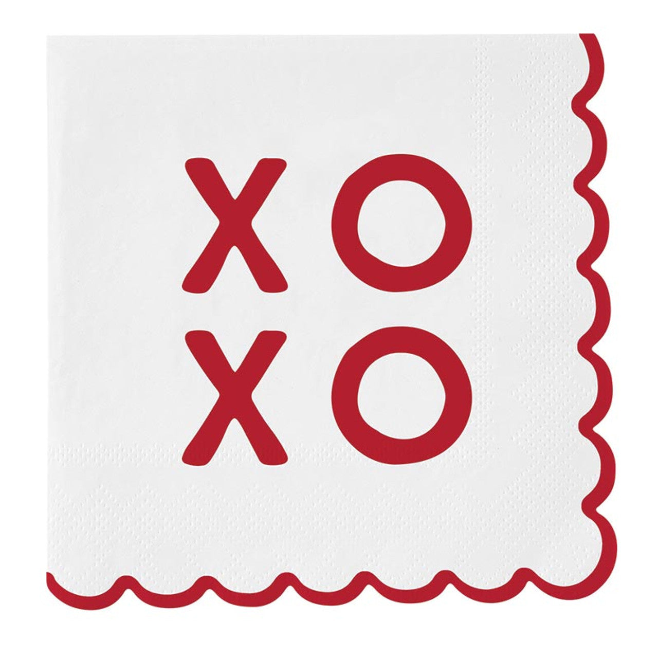 Slant "XOXO" Beverage Napkins